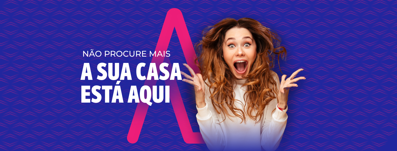 Banner institucional: consultoria de relocation para Portugal, com família feliz e paisagem portuguesa ao fundo